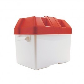 Caja batería roja con cincha 34X22X27 ref. 100317465