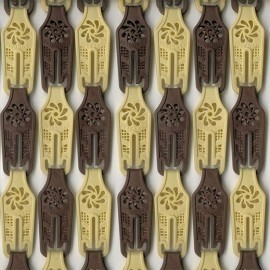Cortina mosaico marrón/beige 60×190 ref. 100318385