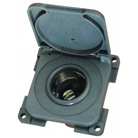 Enchufe 12v auto con tapa gris oscuro ref. 15327