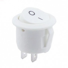 Interruptor redondo mini 16mm 5a blanco ref. 100317606