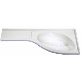 Lavabo L 84×38 blanco izquierda ref. 058780758