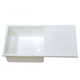 Lavabo rectangular con escurridor ref. 03546