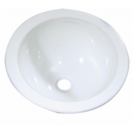 Lavabo redondo 29x23x12 blanco ref. 035663