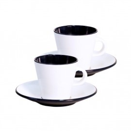 Set 2 tazas expresso con platos gimex línea ref. 100318397