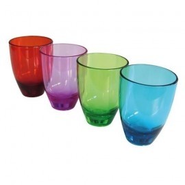 Pack 4 vasos massa 18cl colores ref. 100318401